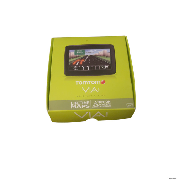 TomTom VIA 1400M GPS Mountable W/ charger Lifetime Maps 4.3 In Screen - Picture 1 of 6
